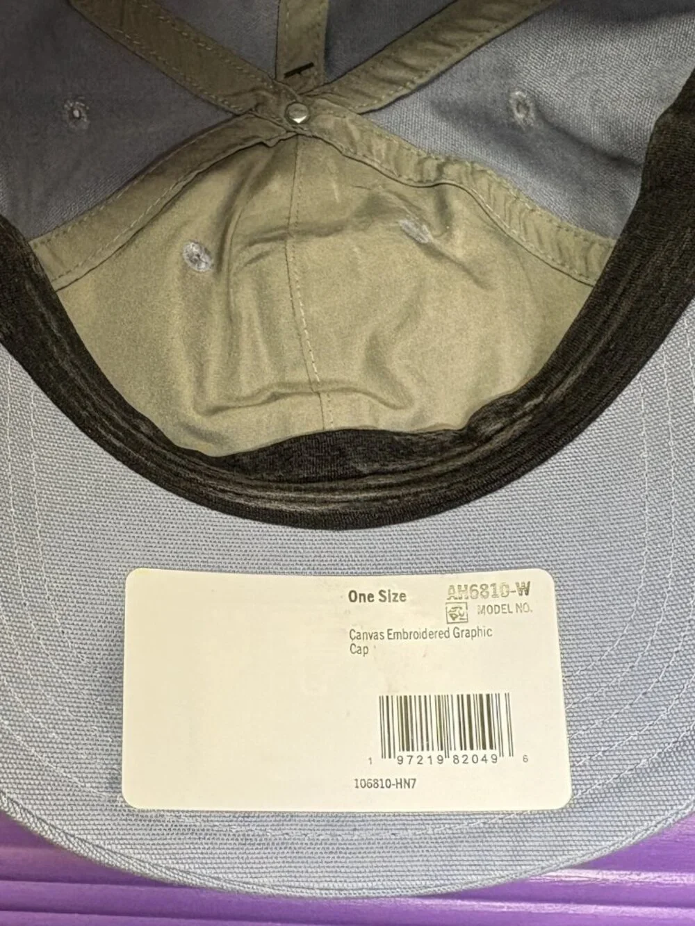 Carhartt Woman’s Canvas Embroidered Strapback Graphic Cap Model AH6810-W NWT